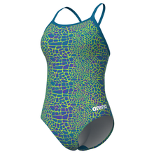 Load image into Gallery viewer, arena-womens-swimsuit-snakeskin-lightdrop-back-blue-cosmo-multi-blue-cosmo-010157-506-ontario-swim-hub-1
