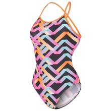 Load image into Gallery viewer, arena-womens-swimsuit-texture-tie-back-multi-black-orange-010730-530-ontario-swim-hub-1
