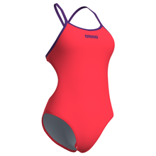 Load image into Gallery viewer, arena-womens-swimsuit-tie-back-solid-bright-coral-plum-010350-999-ontario-swim-hub-3
