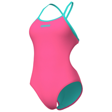 Load image into Gallery viewer, arena-womens-swimsuit-tie-back-solid-shocking-pink-water-010350-970-ontario-swim-hub-1
