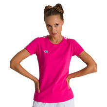 Load image into Gallery viewer, arena-womens-t-shirt-team-pink-flambe-white-pink-flambe-001225-941-ontario-swim-hub-2
