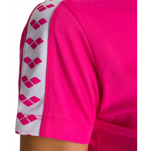 Load image into Gallery viewer, arena-womens-t-shirt-team-pink-flambe-white-pink-flambe-001225-941-ontario-swim-hub-4
