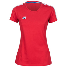 Load image into Gallery viewer, arena-womens-t-shirt-team-red-white-red-001225-401-ontario-swim-hub-1
