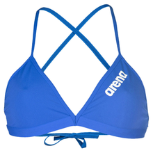Load image into Gallery viewer, arena-womens-team-swim-top-tie-back-solid-royal-white-004768-720-ontario-swim-hub-1
