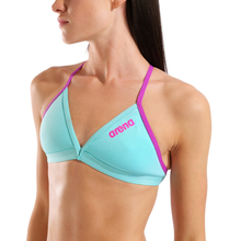 Load image into Gallery viewer, arena-womens-team-swim-top-tie-back-solid-water-very-fuchsia-004768-899-ontario-swim-hub-8

