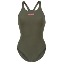 Load image into Gallery viewer, arena-womens-team-swimsuit-swim-pro-solid-dark-sage-shocking-pink-004760-609-ontario-swim-hub-1
