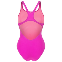 Load image into Gallery viewer, arena-womens-team-swimsuit-swim-pro-solid-very-fuchsia-team-green-004760-906-ontario-swim-hub-3
