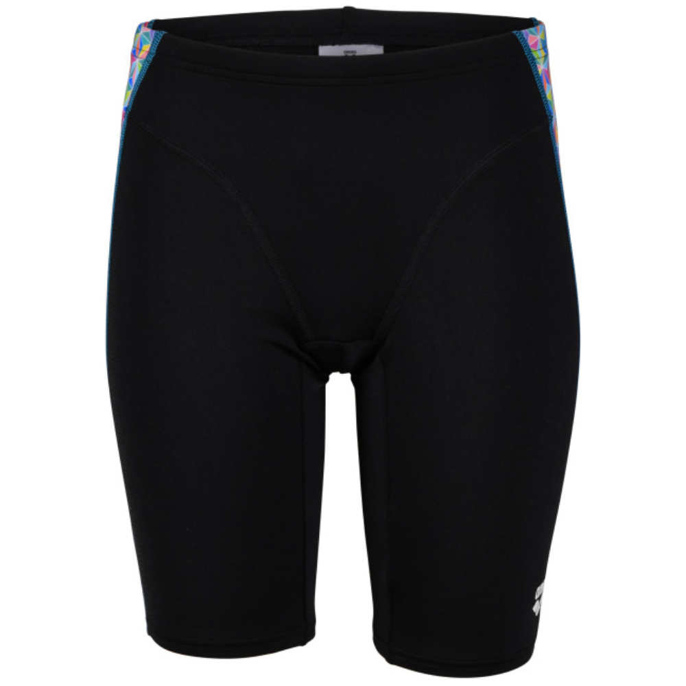 BOYS' ARENA SWIM JAMMER STARFISH PRINT - BLACK/WHITE MULTI