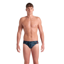 Load image into Gallery viewer, mens-arena-fireflow-swim-briefs-black-multi-008599-550-ontario-swim-hub-5
