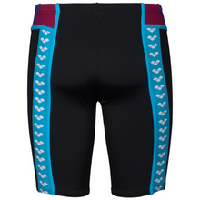 Load image into Gallery viewer,    mens-arena-icons-swim-jammer-black-neon-blue-red-006675-584-ontario-swim-hub-4
