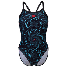 Load image into Gallery viewer, womens-arena-fireflow-swimsuit-challenge-back-black-multi-black-008598-550-ontario-swim-hub-2
