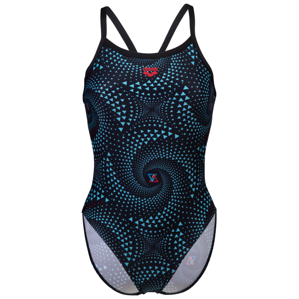 WOMEN'S ARENA SWIMSUIT FIREFLOW CHALLENGE BACK BLACK/MULTI BLACK