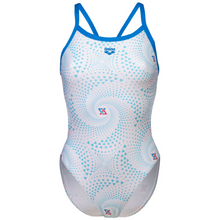 Load image into Gallery viewer, womens-arena-fireflow-swimsuit-challenge-back-blue-river-white-multi-008598-810-ontario-swim-hub-2
