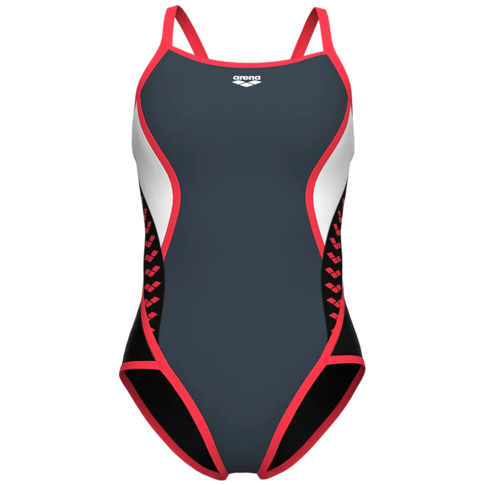 WOMEN'S ARENA ICONS SWIMSUIT SUPER FLY BACK STRIPE PANEL