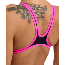 Load image into Gallery viewer, womens-arena-one-biglogo-swimsuit-black-fluo-pink-001198-591-ontario-swim-hub-8
