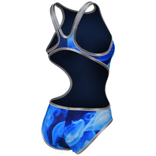 Load image into Gallery viewer,     womens-arena-one-tech-floating-swimsuit-silver-white-navy-multi-006651-550-ontario-swim-hub-3
