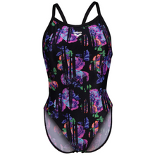 Load image into Gallery viewer,     womens-arena-rose-texture-xcross-back-swimsuit-multi-black-black-006641-505-ontario-swim-hub-2
