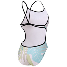 Load image into Gallery viewer, womens-arena-swimsuit-light-floral-lace-back-black-white-multi-007156-550-ontario-swim-hub-2
