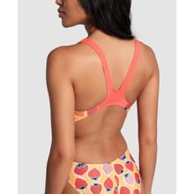 Load image into Gallery viewer, womens-arena-swimsuit-strawberry-tech-back-fluo-red-orange-multi-007157-439-ontario-swim-hub-5

