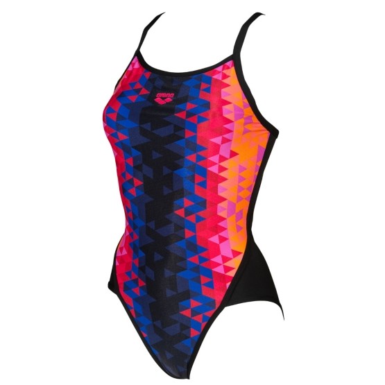 WOMEN'S TRIANGLE PRISM SUPERFLY BACK - PINK - OntarioSwimHub