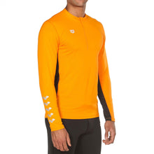 Load image into Gallery viewer, ARENA - M RUN H:Z LONG SLEEVE - TANGERINE:BLACK (001562-345) front
