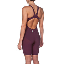 Load image into Gallery viewer, WOMEN&#39;S POWERSKIN R-EVO ONE OPEN BACK - RED WINE/TURQUOISE - OntarioSwimHub
