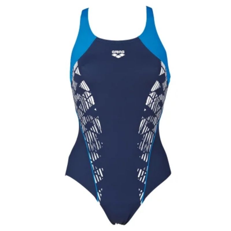 ONLY SIZE 32 - WOMEN'S SEE THROUGH V BACK - NAVY - OntarioSwimHub