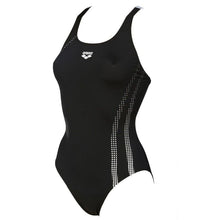 Load image into Gallery viewer, ONLY SIZE 32 - WOMEN&#39;S SHADOW ONE-PIECE SWIMSUIT - BLACK/WHITE - OntarioSwimHub
