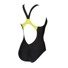 Load image into Gallery viewer, ONLY SIZE 32 - WOMEN&#39;S SHINING V BACK - BLACK - OntarioSwimHub
