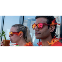Load image into Gallery viewer, GOODR - PHOENIX AT A BLOODY MARY BAR - RED GOODR RUNNING SUNGLASSES - FACE
