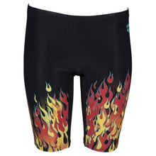Load image into Gallery viewer, arena-boys-fire-jammer-black-red-multi-004109-500-ontario-swim-hub-2
