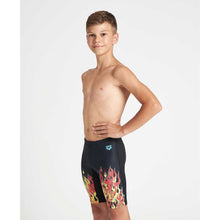 Load image into Gallery viewer,     arena-boys-fire-jammer-black-red-multi-004109-500-ontario-swim-hub-4
