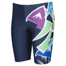 Load image into Gallery viewer,     arena-boys-funny-letters-jammer-navy-multi-002882-770-ontario-swim-hub-1
