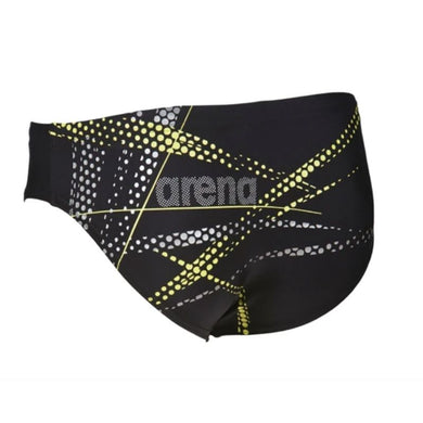 ONLY SIZE 26 - BOYS' GLIMMER BRIEF - BLACK - OntarioSwimHub