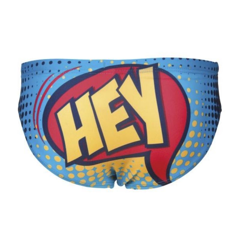 ONLY SIZE 26 - BOYS' HEY BRIEF - TURQUOISE - OntarioSwimHub