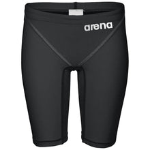 Load image into Gallery viewer, arena Race Suit for Boys in Black - Boys&#39; Powerskin ST 2.0 Jammer front
