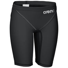 Load image into Gallery viewer, arena Race Suit for Boys in Black - Boys&#39; Powerskin ST 2.0 Jammer front right
