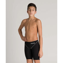 Load image into Gallery viewer, arena Race Suit for Boys in Black - Boys&#39; Powerskin ST 2.0 Jammer model front
