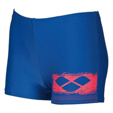 Load image into Gallery viewer, ONLY SIZE 26 - BOYS&#39; SCRATCHY SHORTS - ROYAL - OntarioSwimHub
