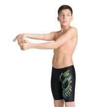 Load image into Gallery viewer, arena-boys-shimmery-jammer-black-turquoise-003521-580-ontario-swim-hub-5
