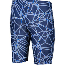 Load image into Gallery viewer, arena-carbonics-pro-jammer-navy-neon-blue-mens-back
