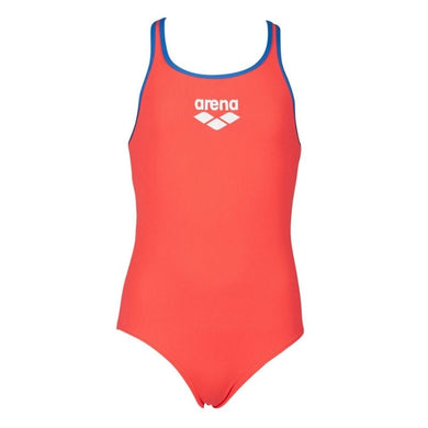 ONLY SIZE 26 - GIRLS' BIG LOGO ONE-PIECE SWIMSUIT - SHINY PINK - OntarioSwimHub