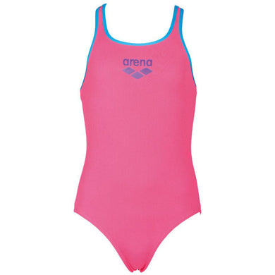 ONLY SIZE 26 - GIRLS' BIG LOGO ONE-PIECE SWIMSUIT - APHRODITE - OntarioSwimHub