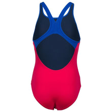 Load image into Gallery viewer, arena-girls-biglogo-swim-pro-back-one-piece-swimsuit-freak-rose-neon-blue-001332-980-ontario-swim-hub-4

