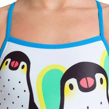 Load image into Gallery viewer, GIRLS&#39; CRAZY PENGUINS ONE-PIECE - OntarioSwimHub
