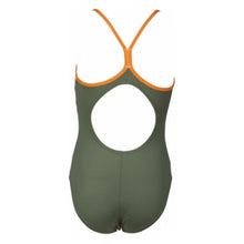 Load image into Gallery viewer, ONLY SIZE 26 - GIRLS&#39; DEMETRA ONE-PIECE SWIMSUIT - ARMY - OntarioSwimHub
