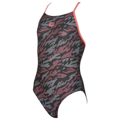 GIRLS' FANTASY ONE-PIECE SWIMSUIT - BLACK - OntarioSwimHub