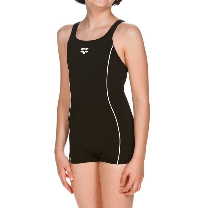 ONLY SIZE 26 - GIRLS' FINDING ONE-PIECE KNEESUIT - BLACK - OntarioSwimHub