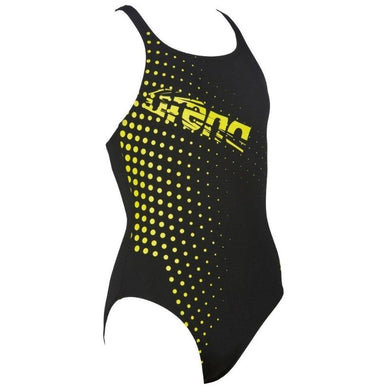 ONLY SIZE 26 - GIRLS' ILLUSION ONE-PIECE SWIMSUIT - BLACK - OntarioSwimHub