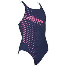 Load image into Gallery viewer, ONLY SIZE 26 - GIRLS&#39; ILLUSION ONE-PIECE SWIMSUIT - NAVY - OntarioSwimHub
